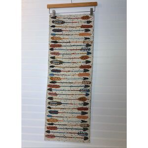 PIER ONE IMPORTS • Multi Color Beaded Arrows Table Runner • 13”X36”